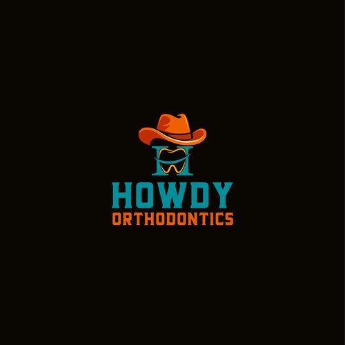 ISO fun, youthful, western themed logo for an orthodontic dental practice in the suburbs Design by Ovita ✏️
