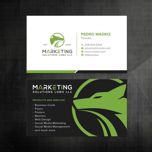 Marketing Solutions Business Card Design Design by Felix SH