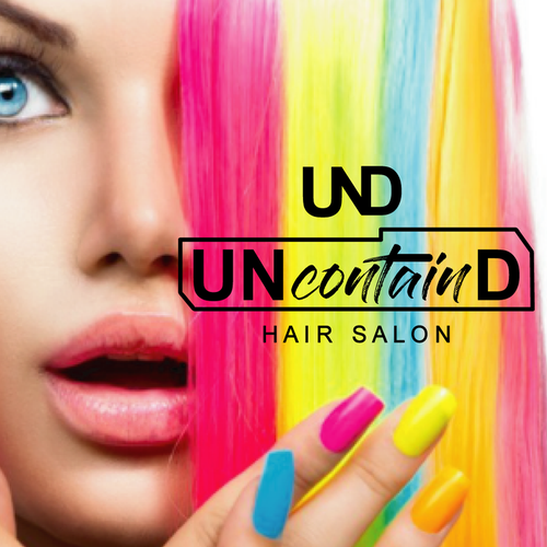 Think UNcontainD - Logo for Cutting Edge Hair Salon Design réalisé par Purple Pie