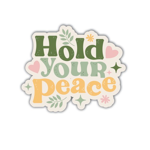 Design A Sticker That Embraces The Season and Promotes Peace Design by AdryQ