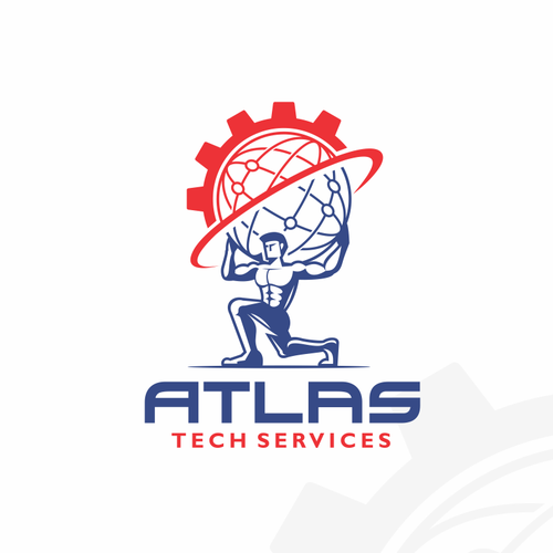 Guaranteed-  Create a logo and branding concept for Atlas Tech Services Design by Gasumon