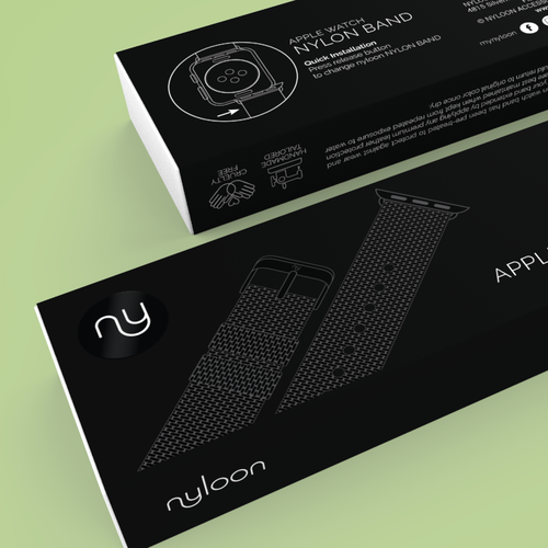 Packaging Design for custom made watch bands Design by Nanoz Abdi