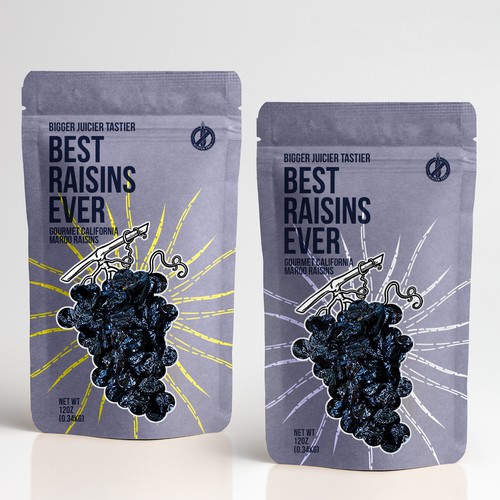 Best Raisins Ever - package design for PREMIUM raisins-ontwerp door Chupavi