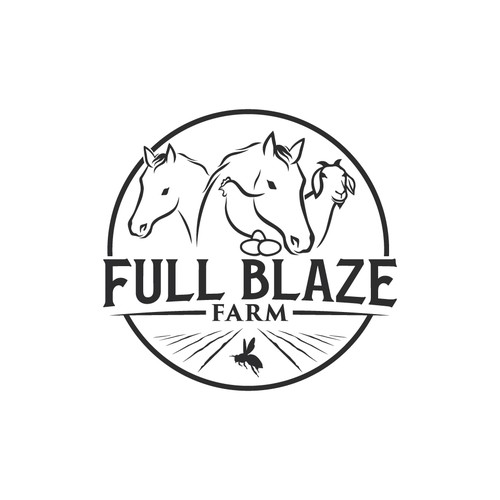 Logo needed for local small farm 'Full Blaze Farm' Design by Monk Brand Design