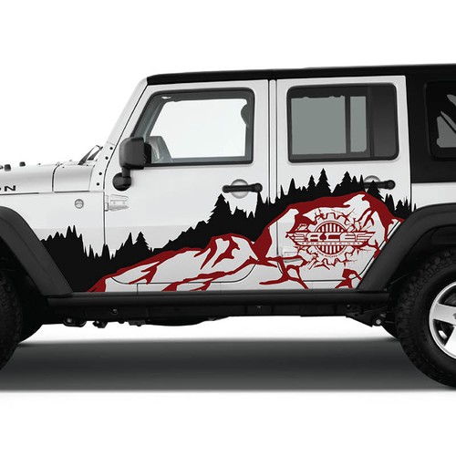 Hardcore jeep company decal project | Postcard, flyer or print contest |  99designs