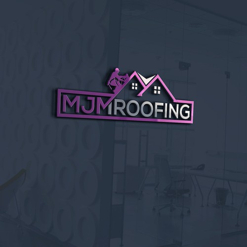 "Logo for new roofing business" winning PowerPoint template