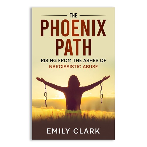 Book cover design for "The Phoenix Path: Rising from the Ashes of Narcissistic Abuse" Design by Unboxing Studio