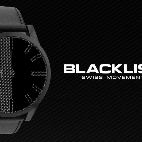 Create the logo for "Blacklist" A men's watch brand. Logo design contest
