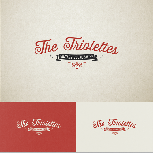 Three professional female singers (The Triolettes) are looking for a retro-chique, curly-feminine logo!! Design by phete