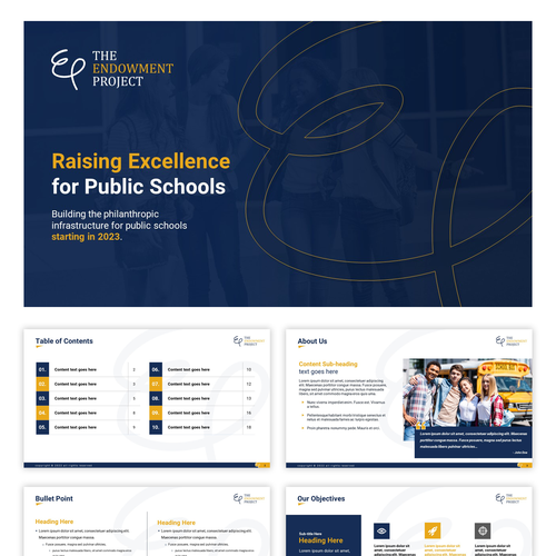 Create a Clean and Professional Pitch Deck PowerPoint Template Design von @Emily Anderson