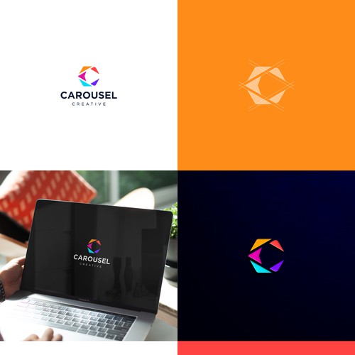 Logo for creative advertising agency Design by reza007