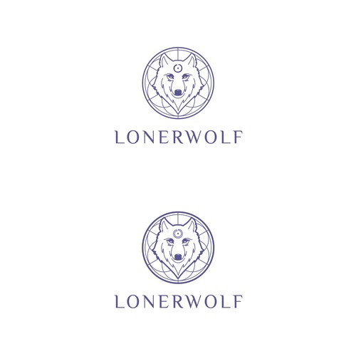 Wolf Sun/Moon Logo For Spiritual Website Design by MagesticD