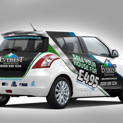 CAR WRAP creative design needed for up and coming London Real Estate