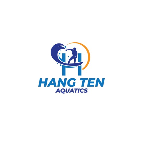 Hang Ten Aquatics . Motorized Surfboards YOUTHFUL Design by ✅ LOGO OF GOD ™️