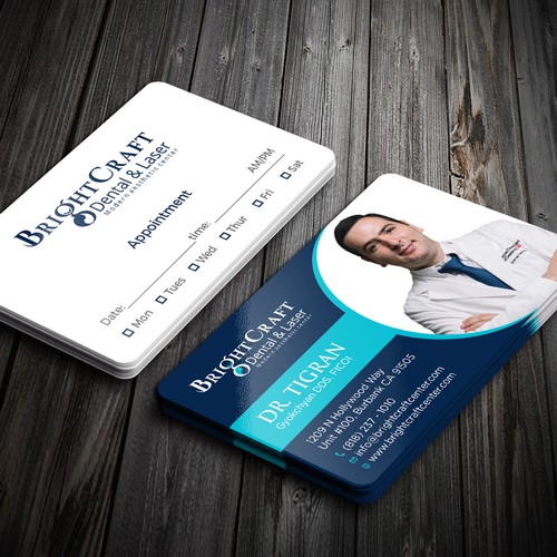 Modern Dental and Medical SPA business card Design réalisé par RENEXIT