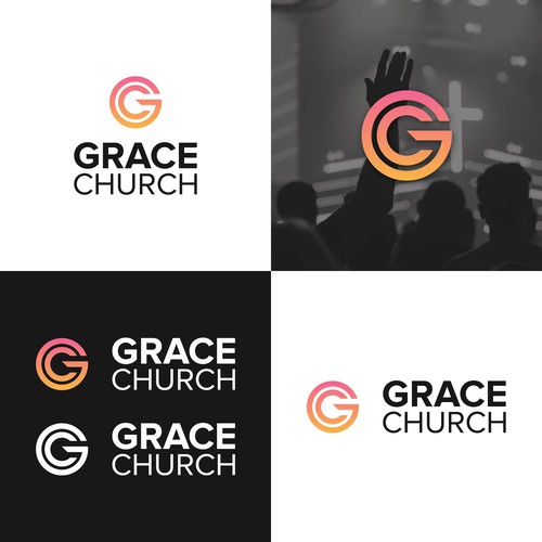 Modern and Sleek Design for Contemporary Church - Grace Church - San Diego Design by logoalley