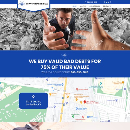 Debt Collection Website Design by Creative GS