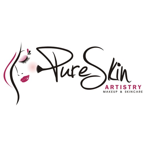 Modern, Sleek Logo For Makeup Artistry Skin Care Website 