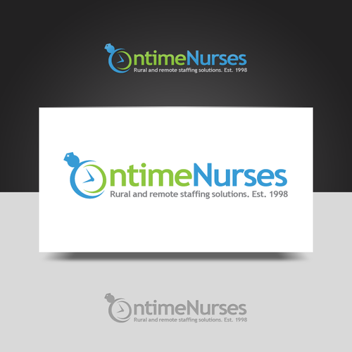 logo and business card for Ontime Nurses Réalisé par LogoFolder