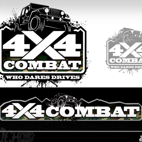 logo for 4x4 COMBAT Design by RA_Graphics