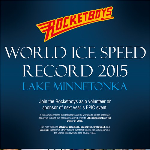 Create event poster for World Record Speed Event! Design by WarungGrafis