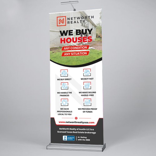 Pop-Up Banner: Sell Us Your House Réalisé par DezinDragonz