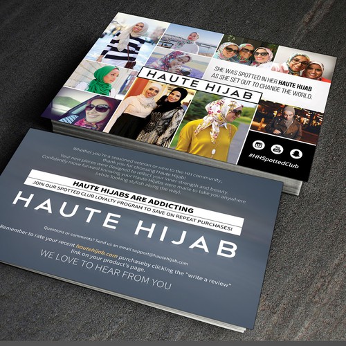 Create an engaging postcard insert for Haute Hijab | Postcard, flyer or ...