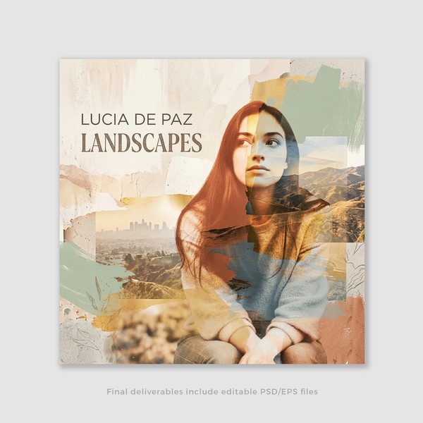 Lucia De Paz – "Landscapes" Album Cover Design