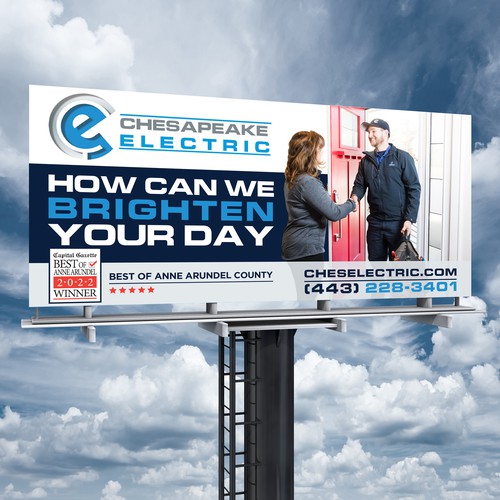 Chesapeake Electric Billboard Design by Brainovative