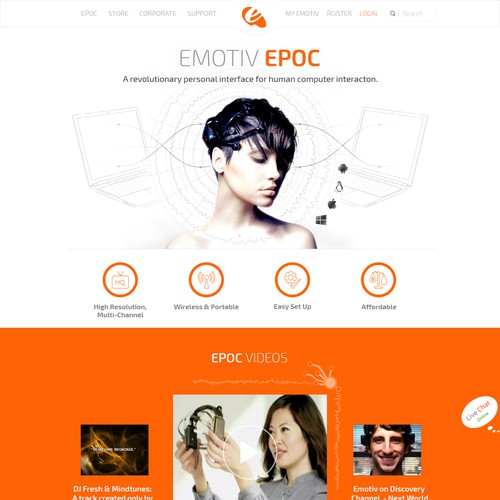 Redesign website for International Award Winning EEG system Design by Zallhady