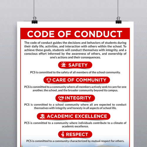 Code of Conduct sign | Signage contest