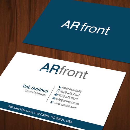 Business card design for high tech company Design by Mah_Ari