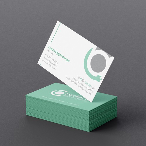 business card for company called birdie Design by HYPdesign