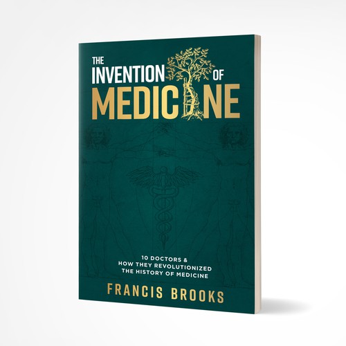 Creative book cover making the history of medicine fun, light-hearted and modern Design by U.T