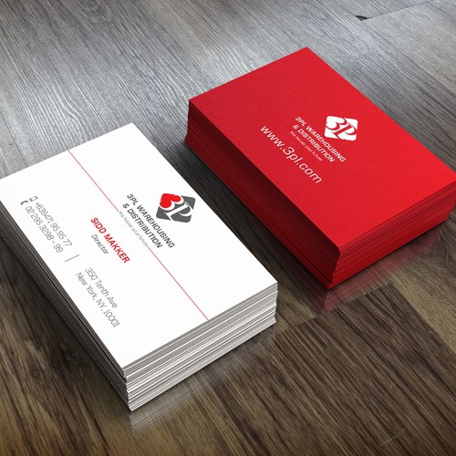Create a capturing Logo and Business card for 3PL Warehousing & Dist