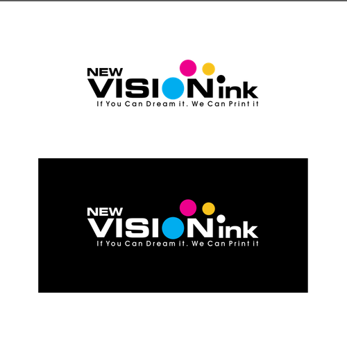 vision +ink logo design 