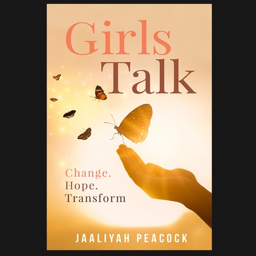 I need a beautiful butterfly book cover for my first book for women all around the world Design by dalim