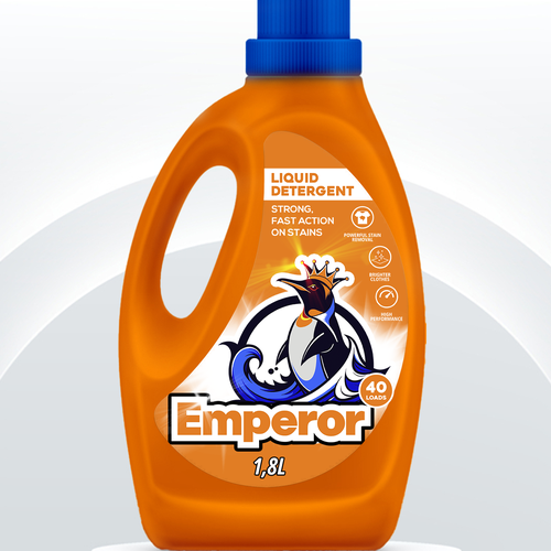 Label design for liquid detergent brand Design by Marcio Berdu