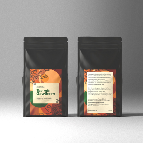 Design Cascara tea label di just.chaosofart