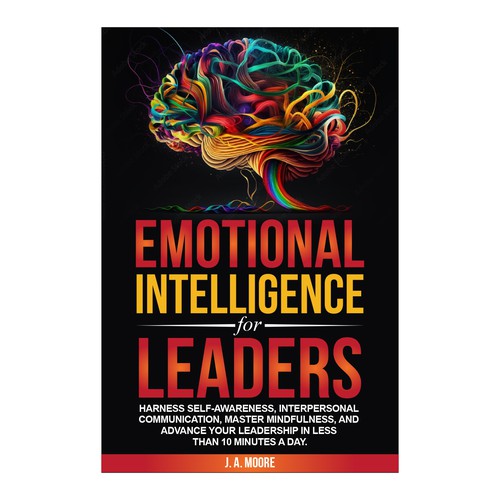 Need an Emotional Intelligence for leaders book cover. Design by anisha umělec