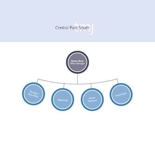 Organizational Chart for Dental Group Design by felixfesign