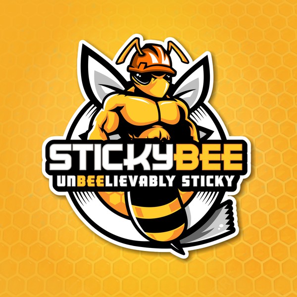 Design by Cool&Epic Designs titled "StickyBee (Logo)"