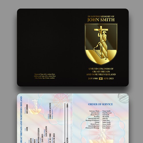 Passport-Style booklet Design Contest Design réalisé par ArtisteXz