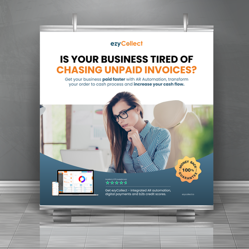 B2B Saas Pull Up Banner for Trade Show Design by raerie