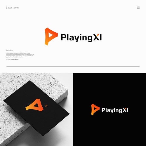 "PlayingXI Logo designs" winning Logo design