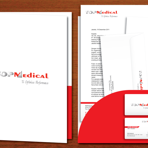 New stationery wanted for TOP Medical Design por BramDwi