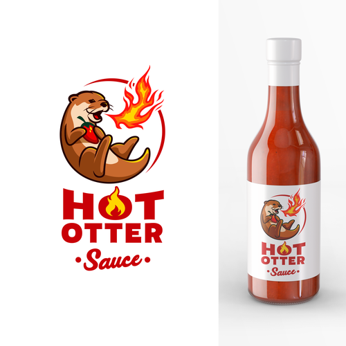 Design a Hot Sauce logo with an Otter Design by illergo