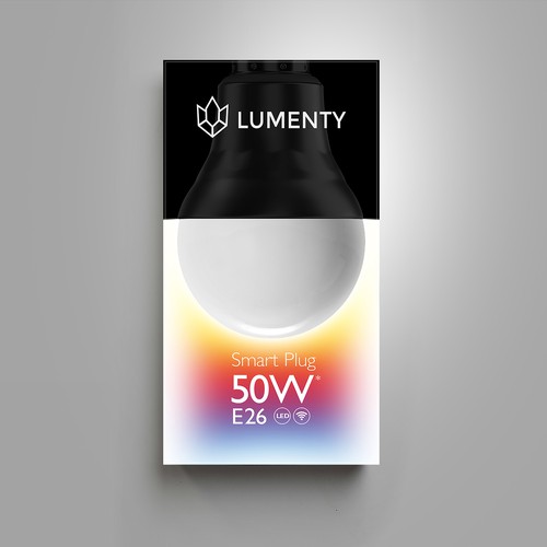 We need to create a sophisticated package for smart lamps. Design by Dimanist