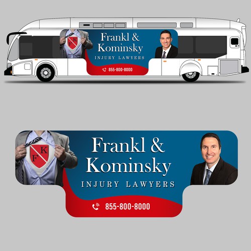 Design A Powerful Bus Wrap For A Personal Injury Law Firm Design by Konstantin Graphics