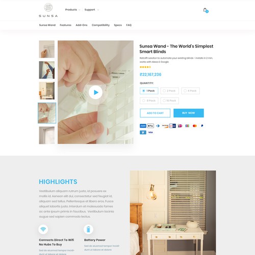 Shopify Design for New Smart Home Product! デザイン by FuturisticBug